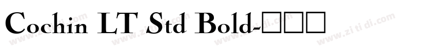 Cochin LT Std Bold字体转换